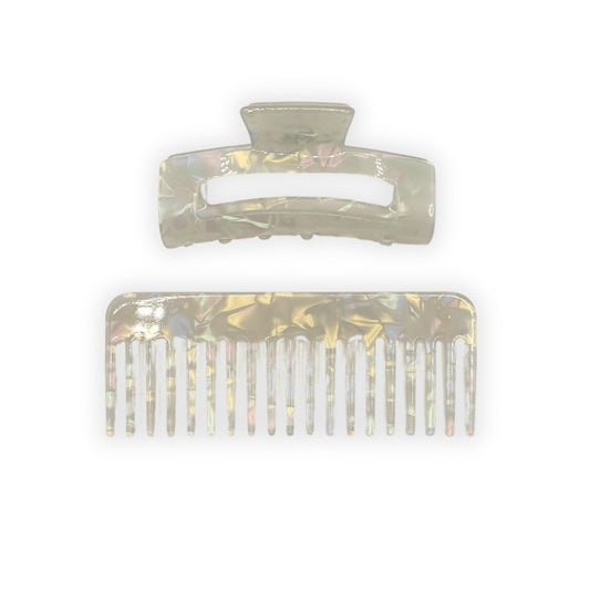 Radiant Hair Claw and Comb