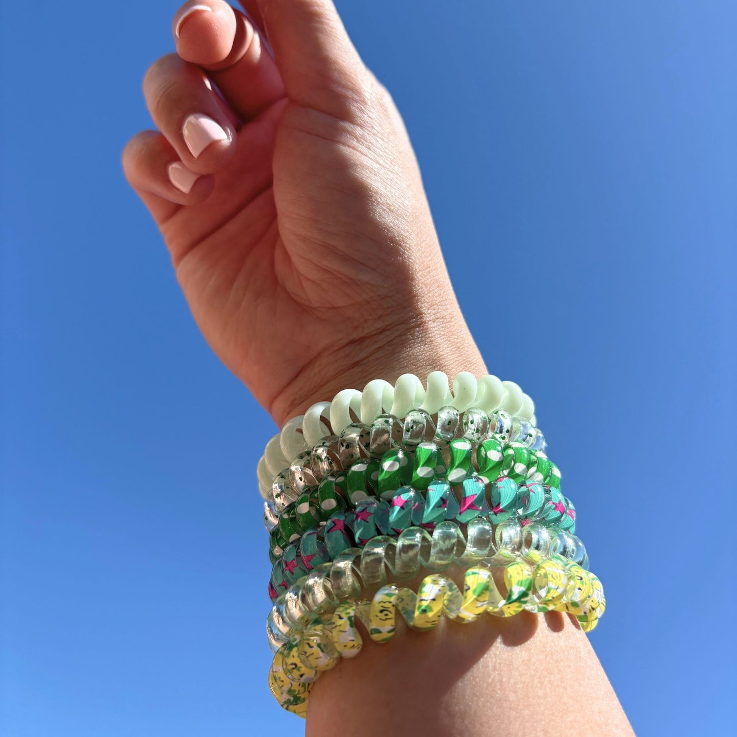 Green Orchid Hair Ties