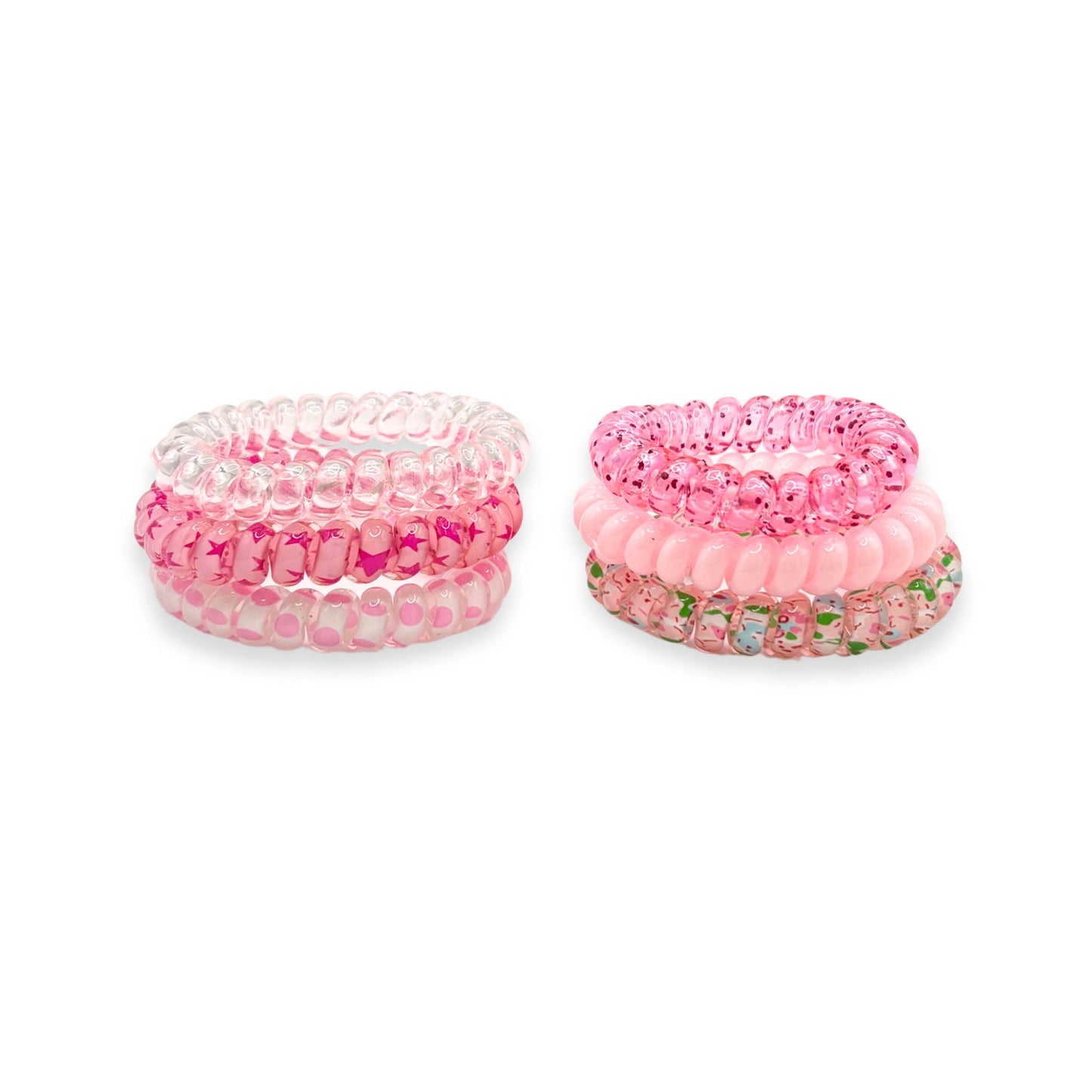 Pink Rose Hair Ties