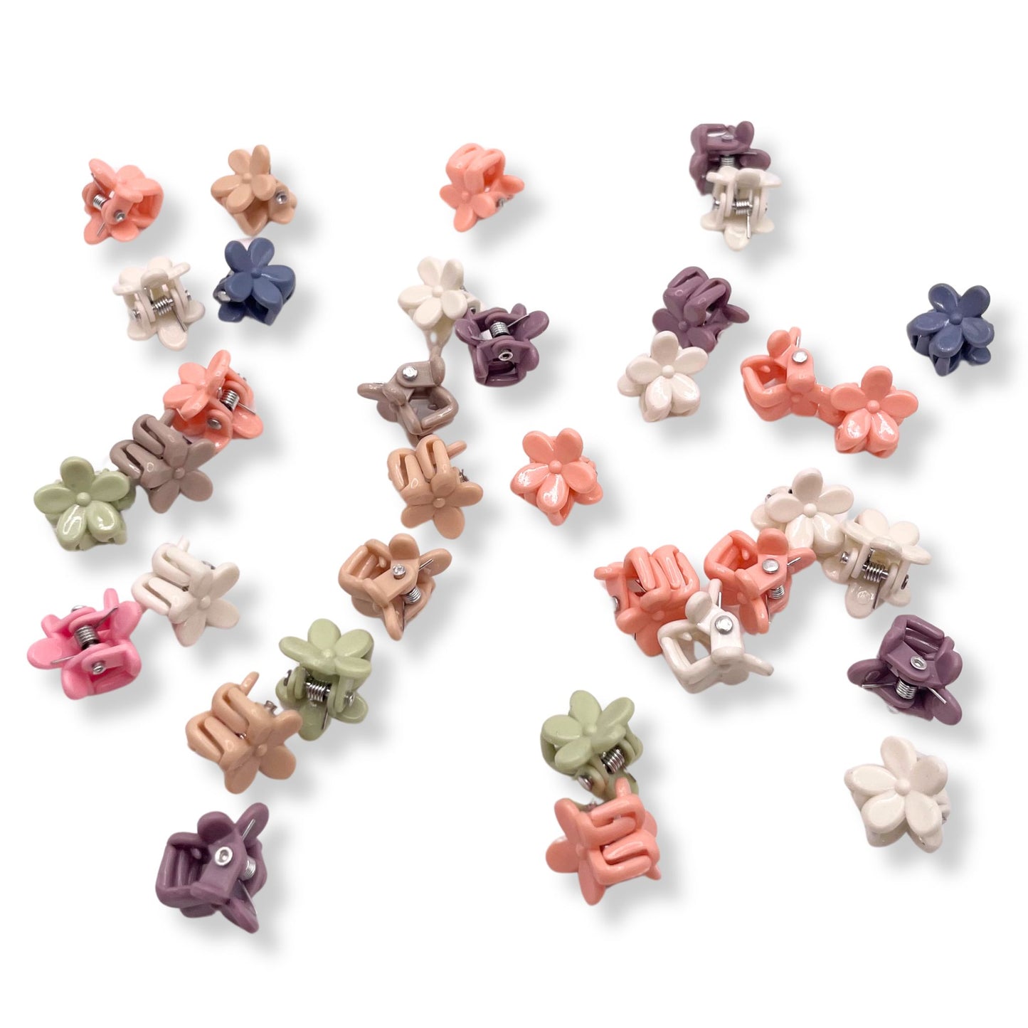 girls small flower hair claws that are secure and for any hairstyle