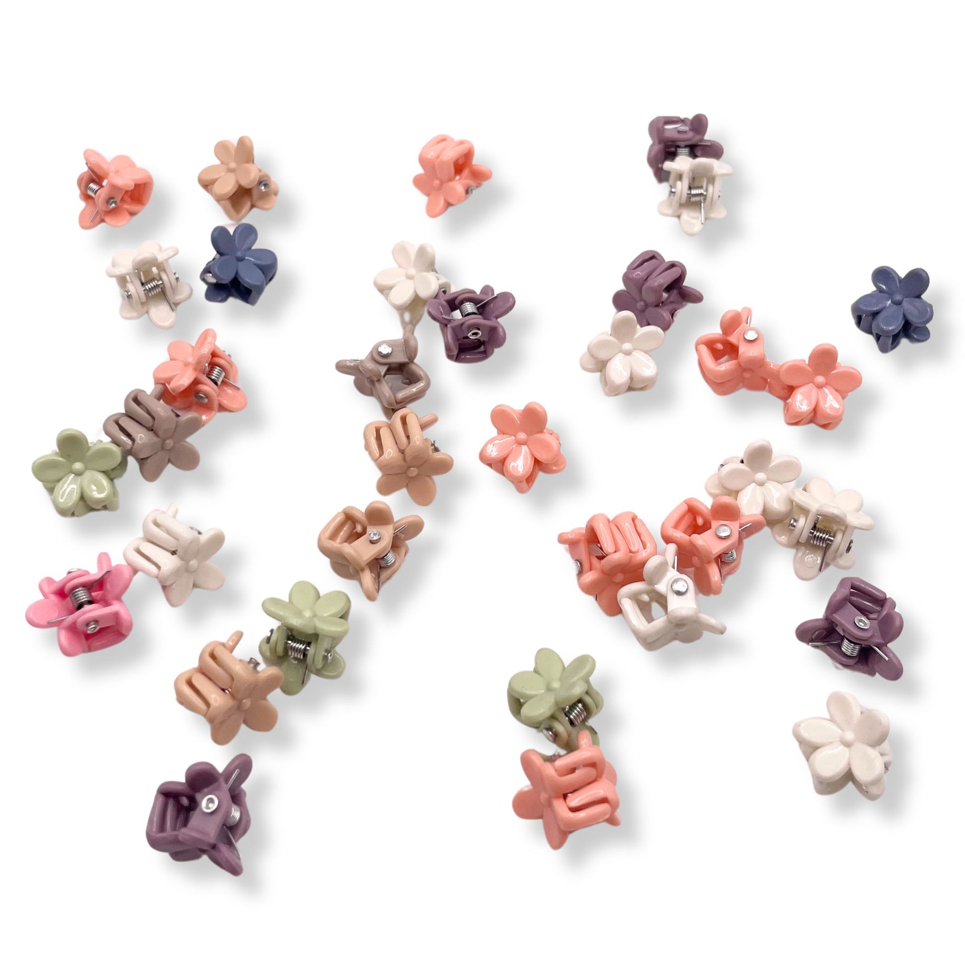 girls small flower hair claws that are secure and for any hairstyle