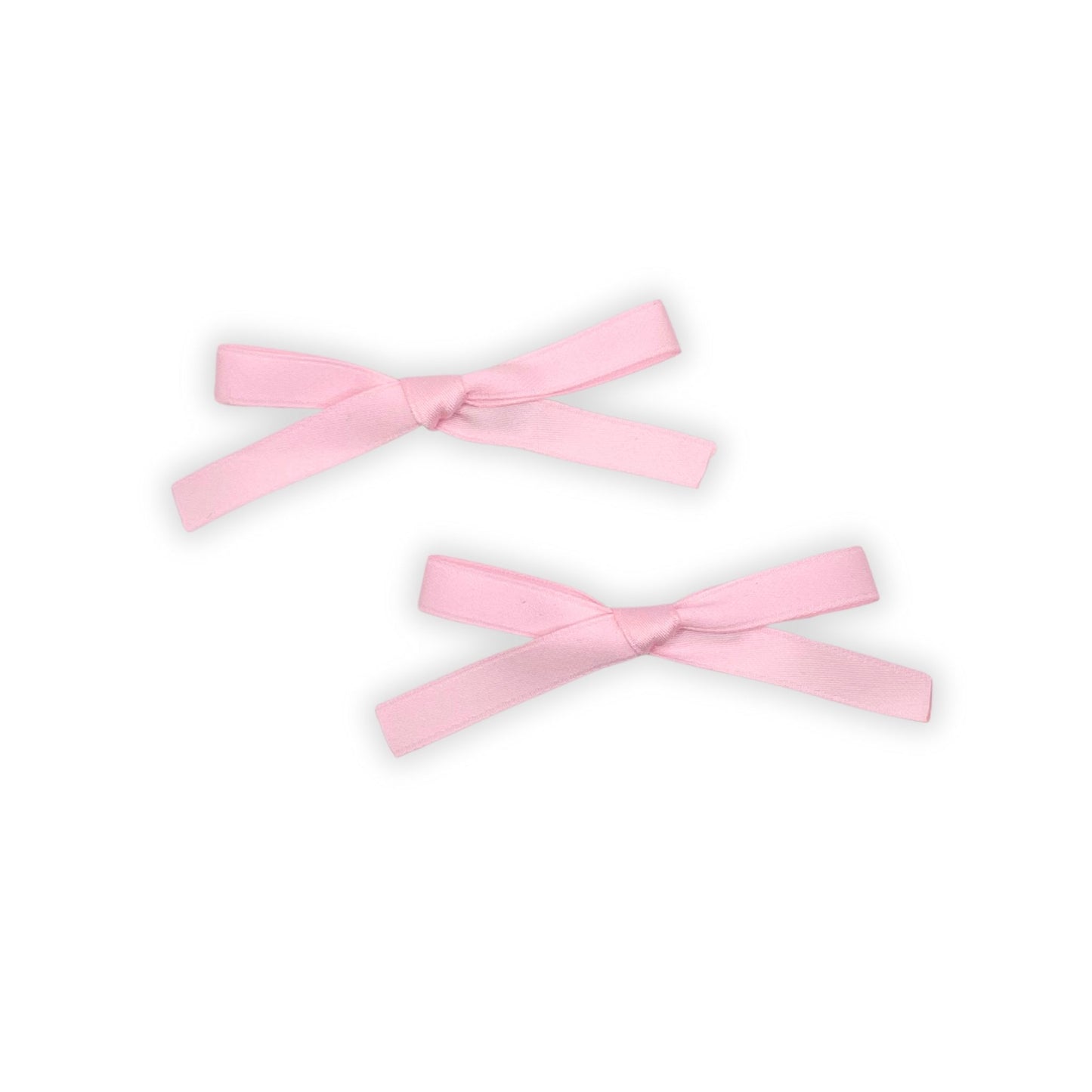 Soft satin bow hair clips for kids. Perfect for styling girls' hair for school, playdates, or parties. 