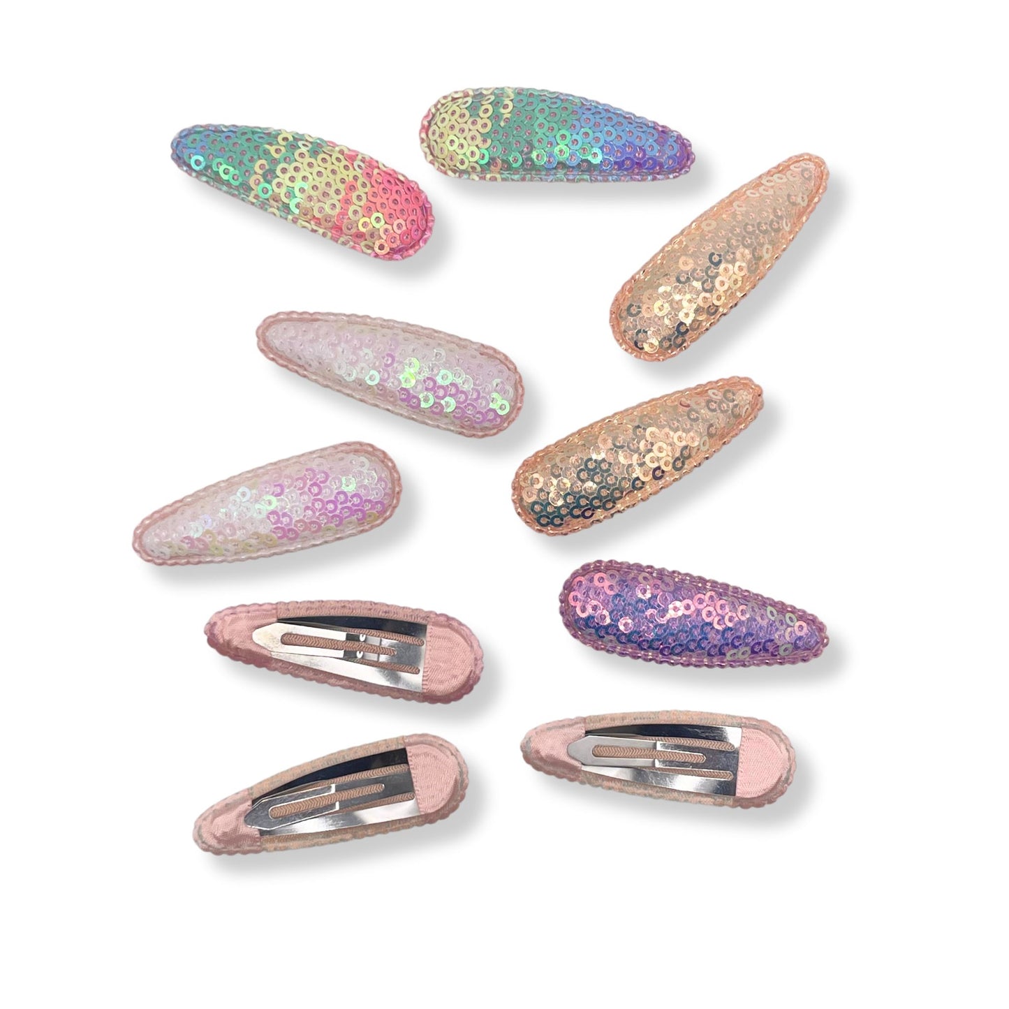 Barrettes and hair clips with a secure, comfortable hold while enhancing your style with vibrant, shimmering sequins. 