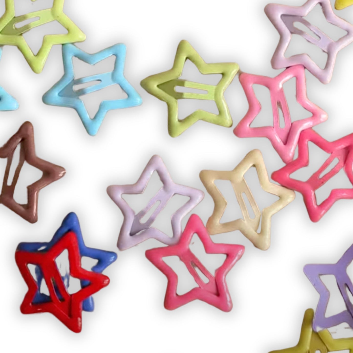 Brighten your style with our multicolor star hair clips and barrettes, featuring vibrant designs and a secure hold, ideal for all hair types and any occasion.